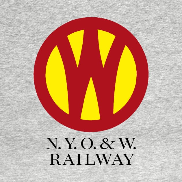 O&W Railroad NYO&W Railway Logo & Text, for Light Backgrounds by MatchbookGraphics